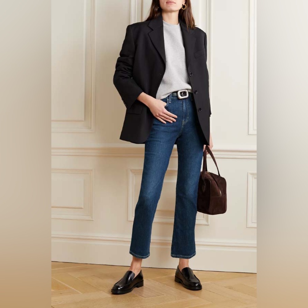 Reiss Dark Blue Straight Leg Jeans